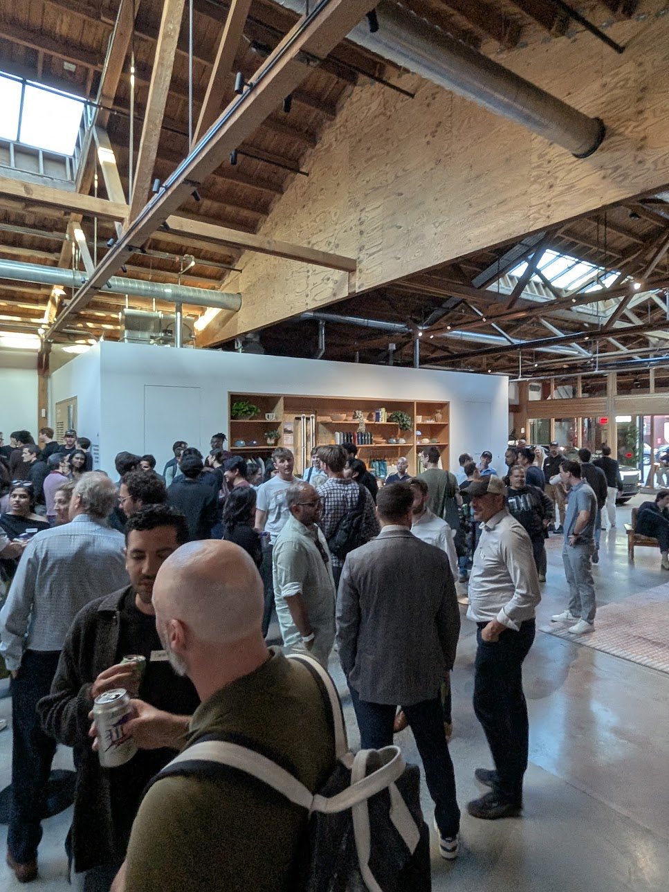 MobilitySF attendees talking after the program